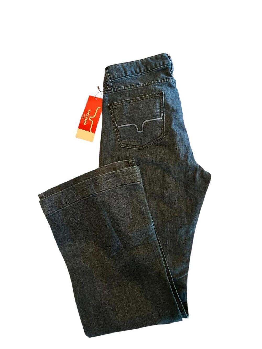 Kimes Ranch Jeans Lola NEW SZ 8X30 Womens Blue Flare Trouser 2331.57 - Picture 7 of 7